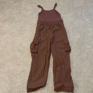 No Boundaries Chocolate Brown Jumpsuit